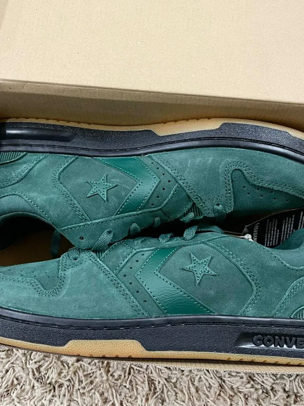 Converse Men's CL98 Suede Low Top Sneakers Shoes Green, Size 12 (New)